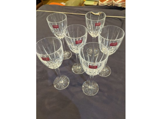 Set Of 6 Crystal D'Arques Lead Crystal Classic Wine Glass