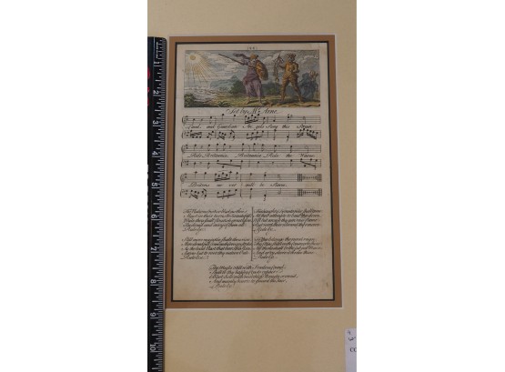 18th Century Hand-colored Song Plate Lot #2