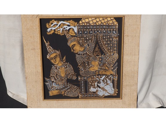 Beautiful Thai Art On Silk - Hand-made