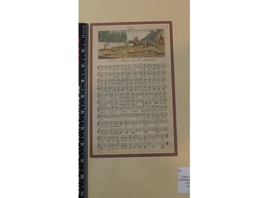 18th Century Hand-colored Song Plate Lot #1