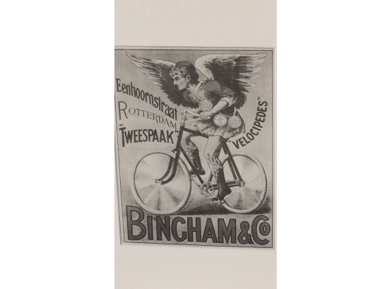 Very Cool Framed And Matted Vintage Bicycles Posters Lot #2