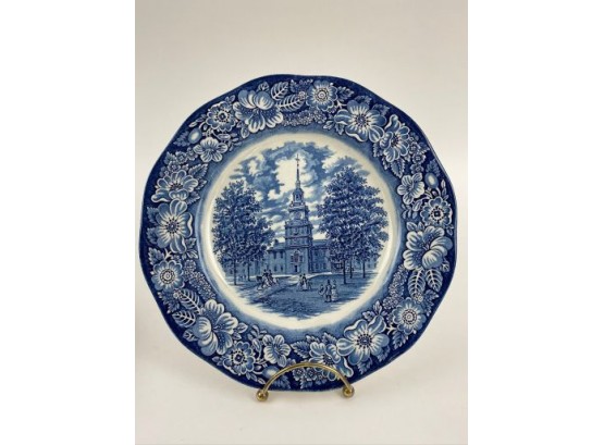 Staffordshire 'Liberty Blue' Ironstone Plates