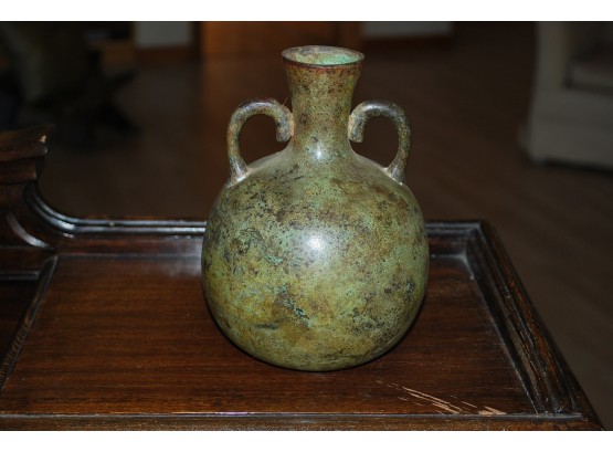 Vintage Amphora Metal Vase