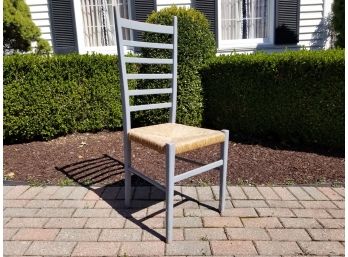 Ladder Back Rush Seated Side Chair