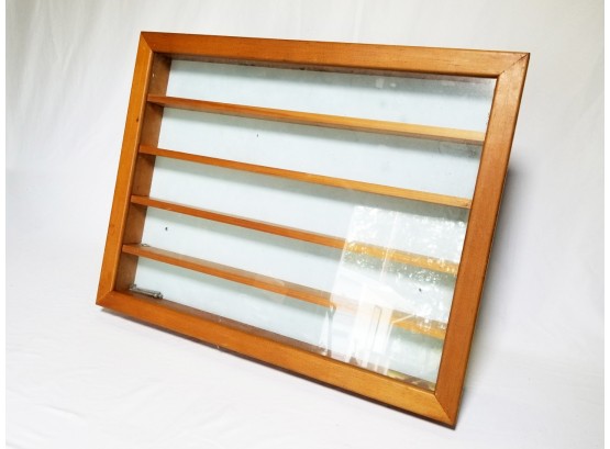 Wood And Glass Collectible Display Box