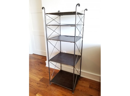 Divine Wrought Iron And Balsawood Etagere