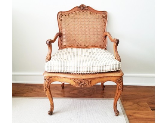 Antique French Caned Bergere Chair