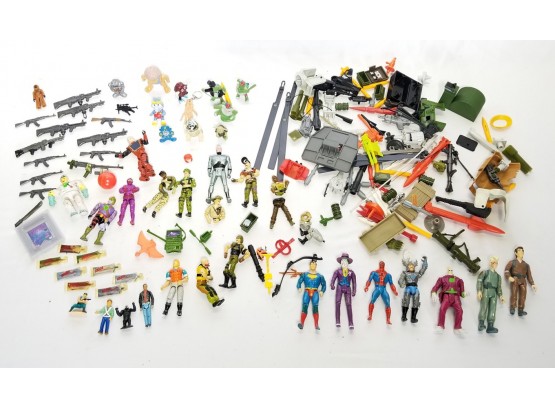 Large Collection 1970's-1990's Toy Figurines And Accessories