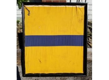 Large Vintage 1930's Maritime Flag - Possibly From S.S. Normandie