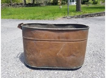 Rustic Copper Washtub Or Boiler