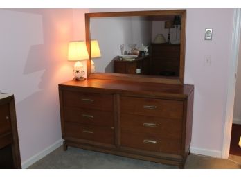 MCM Dresser With Mirror By Drexel