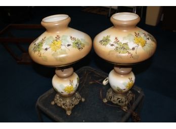 Pair Of Vintage Lamps