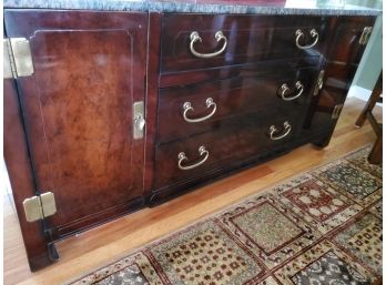 American Of Martinsville Buffet Server With Granite Top