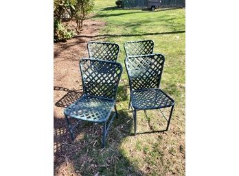 Set Of 4 Brown Jordan Patio Chairs