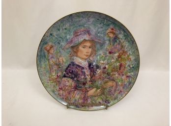 Edna Hibel 'Flower Girl Of Provence' Germany Commemorative Plate