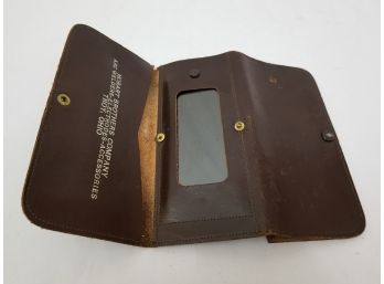 Vintage Welder Inspection Lens In Leather Case