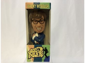 1988 Funko Wacky Wobbler Austin Power In Original Box