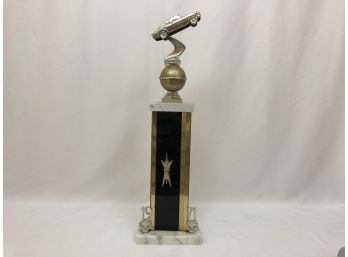 1971 Car Trophy, Fine Marble Base Made In Italy