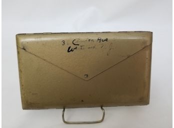 Vintage Brass Colored Envelope Cigarette Case