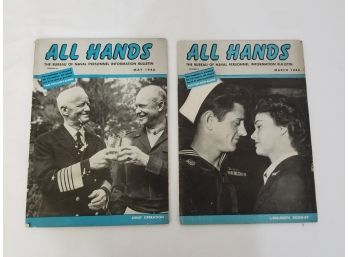 2 Bureau Of Naval Personnel Information Bulletins Called All Hands, 1946