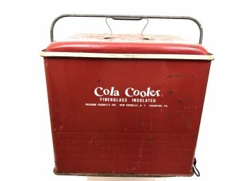 Vintage  Metal Casing With Fiberglass Insulation 'Cola Cooler' 1950's Cooler Original