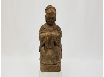 Antique Oriental Wooden Sculpture