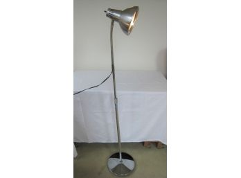 Brandt Gooseneck Chrome Floor Lamp