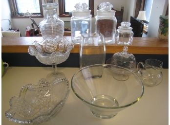 Glass Serving Ware And Storage Jars