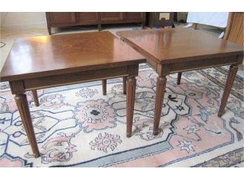 Pair Of Townsend MCM Wood Side Tables