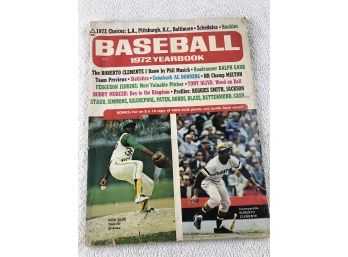 Vintage 1972 Baseball Yearbook