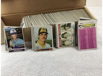 Box Filled With Hundreds Of 1979 Topps Baseball Cards
