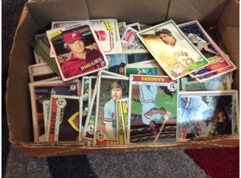 Box Of Assorted 1970s Baseball Cards