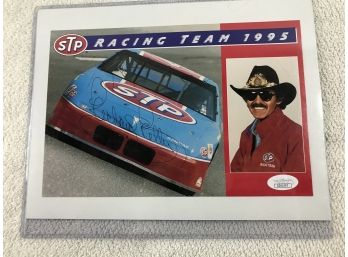 1995 STP Racing Richard Petty Autograph With COA