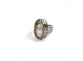 Sterling Silver Mother Of Pearl Ring