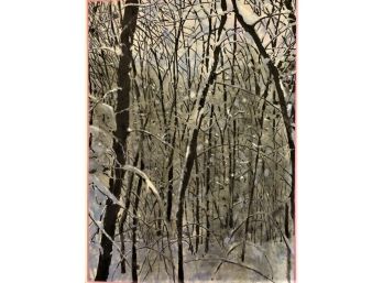 Winter Forest Artist Proof Serigraph - Signed