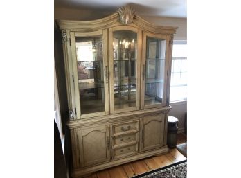 French Provincial Style China Cabinet (See Description)