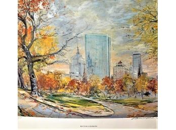 Boston Common Artist Proof Watercolor Giclee By Kamil Kubik - Signed And Unframed
