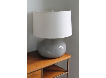 Gorgeous WEST ELM Crackle Glazed Ceramic Lamp! 1st Of 2