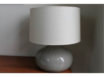 Gorgeous WEST ELM Crackle Glazed Ceramic Table Lamp! 2nd Of 2