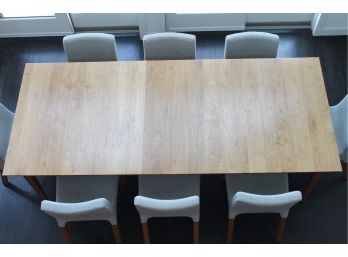 Awesome ROOM & BOARD Birch Wood Modern Expandable Dining Table With 2 Leaves!!