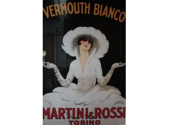 Fantastic MARTINI & ROSSI Vermouth Bianco Framed Poster!