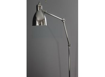 Cool  WEST ELM Modern Adjustable CHROME FLOOR LAMP!