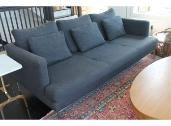 Absolutely Awesome Modern BO CONCEPT Sleek Grey Wool Sofa!!!