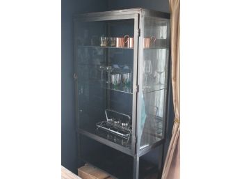 Fantastic Steel + Glass VINTAGE Pharmacy Apothecary Cabinet! THE REAL DEAL Of Industrial STEAMPUNK Living!