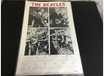 Beatles Calendar Poster
