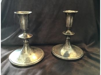 Sterling Silver Weighted Bottom Candle Stick Holders