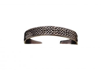 Celtic Style Sterling Silver Cuff Bracelet