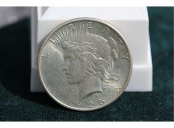 1925 Silver Peace Dollar Coin Dh