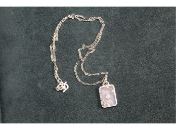Sterling Silver Camphor Necklace Pendant