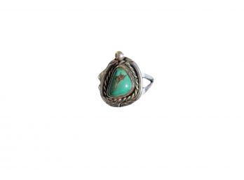 Vintage Sterling Silver Turquoise Indian Ring
